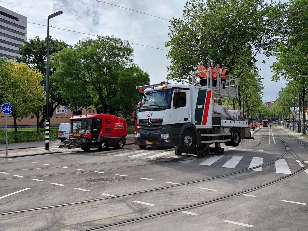 Trambaan in Schiedam
